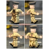 all sides of the Minifigure - German Gas Pioneer (Gaspionier) with Dräger Apparatus WWI with grey cap (LEGO Compatible) all sides of the Minifigure - German Gas Pioneer (Gaspionier) with Dräger Apparatus WWI with grey cap (LEGO Compatible)
