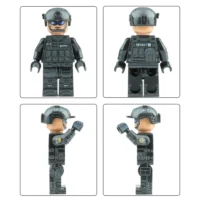 all sides of the Minifigure - Royal Malaysia Police (PDRM) Special Forces Operator (LEGO Compatible) all sides of the Minifigure - Royal Malaysia Police (PDRM) Special Forces Operator (LEGO Compatible)