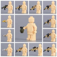 minifigures holding Custom Piece Miniature – Modern Military & Tactical Weapon Accessories – 3D Print for LEGO Minifigure