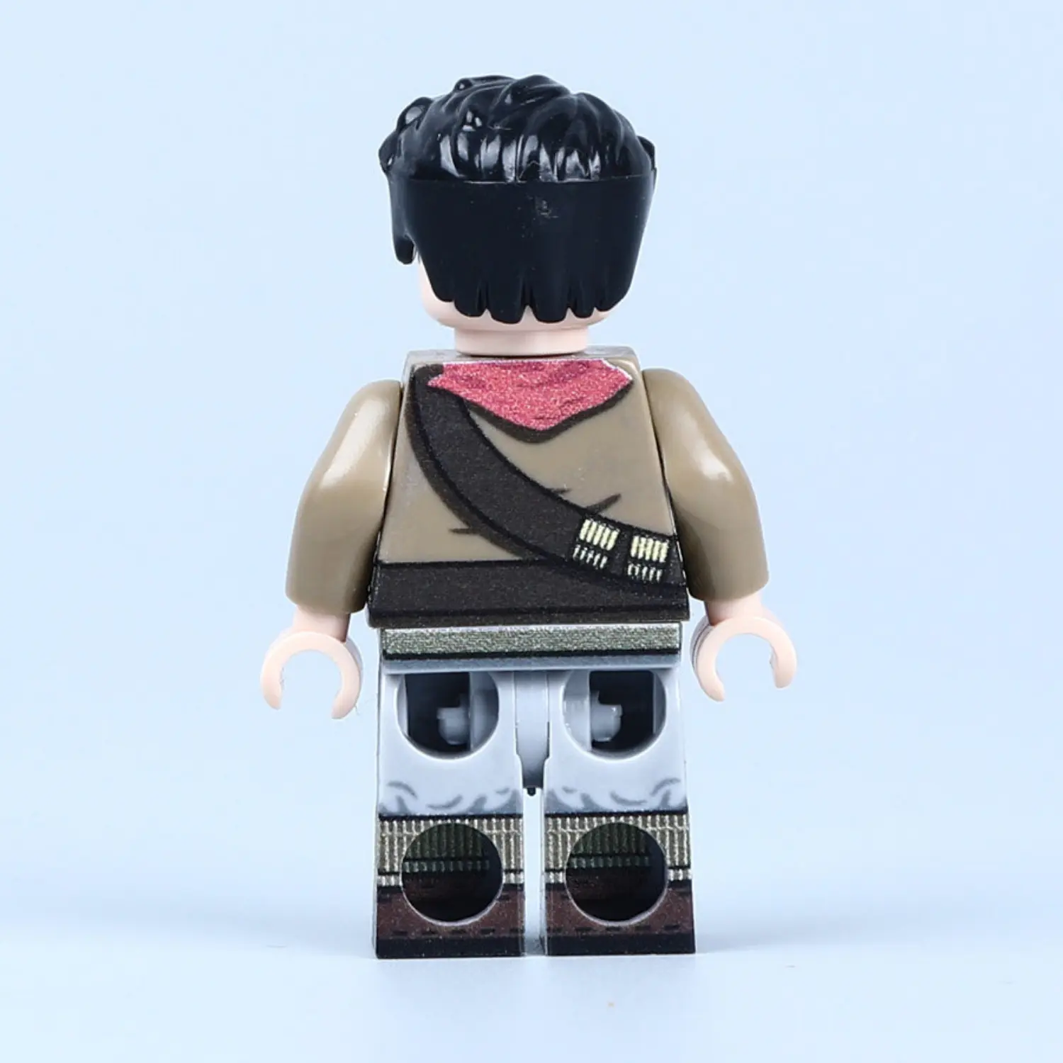 the back of the Minifigure - Albanian Partisan (National Liberation Movement) WWII (LEGO Compatible)