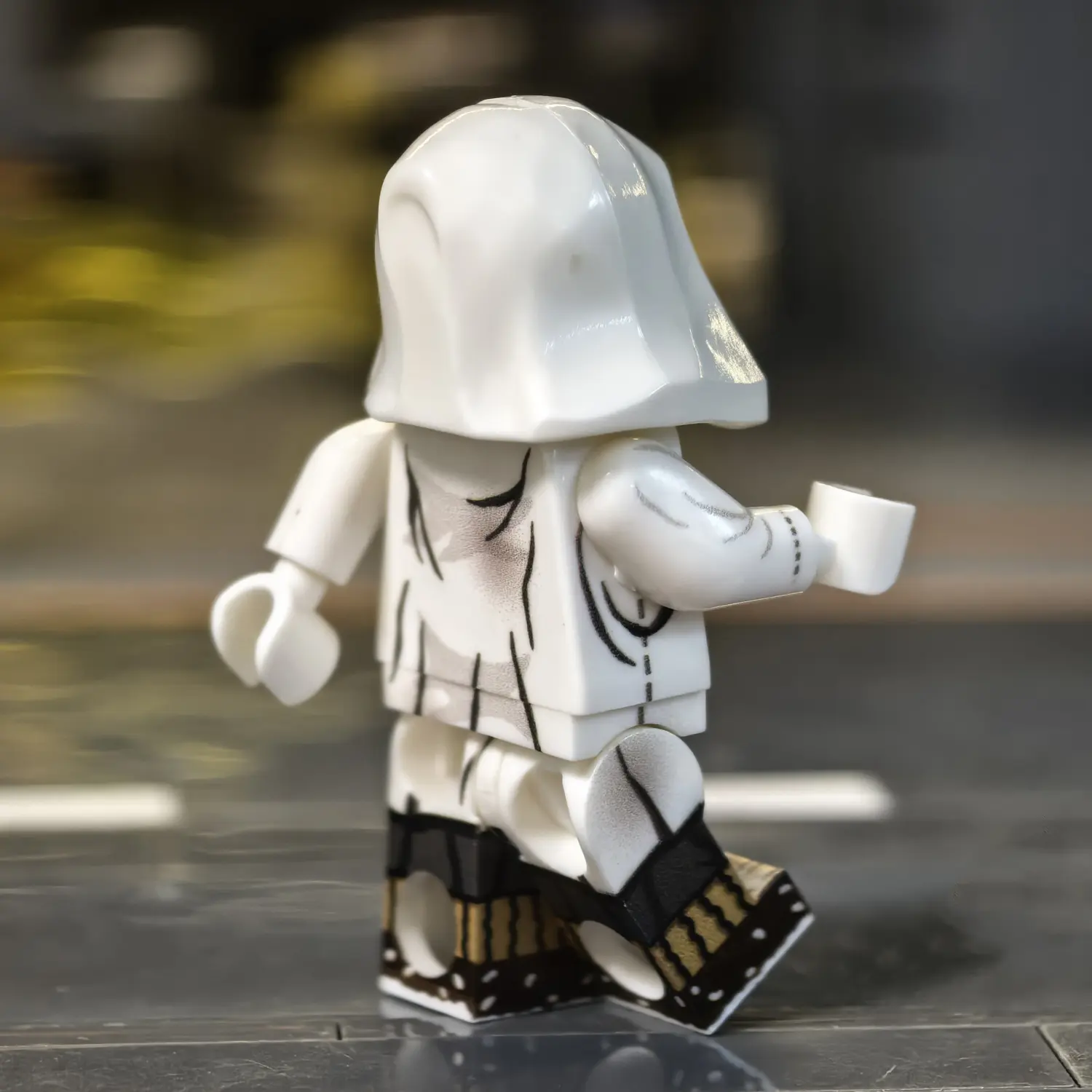 the back of the Minifigure - Finnish Army Sniper The White Death (Simo Häyhä) (Winter War Era Soldier) (LEGO Compatible) the back of the Minifigure - Finnish Army Sniper The White Death (Simo Häyhä) (Winter War Era Soldier) (LEGO Compatible)