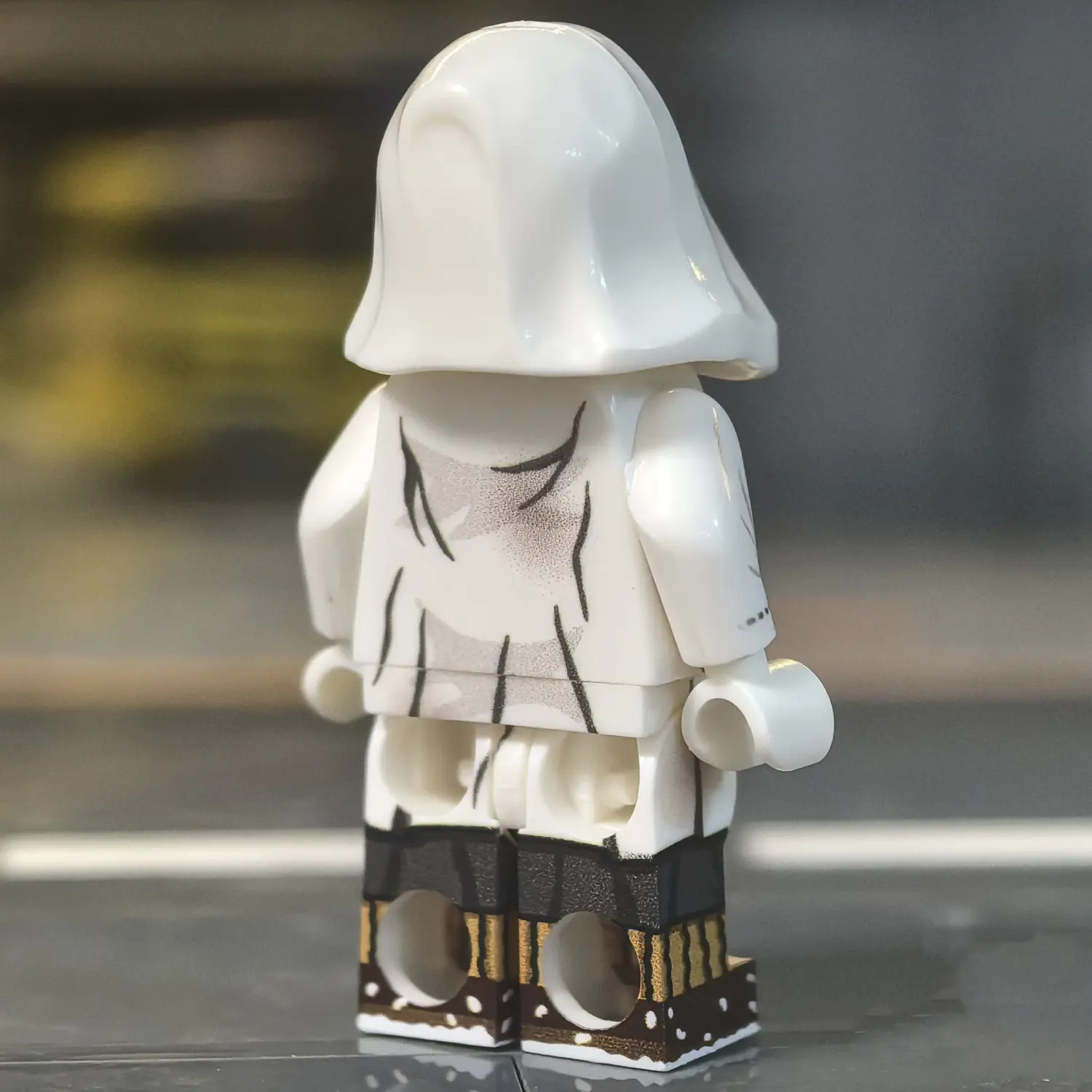 the back of the Minifigure - Finnish Army Sniper The White Death (Simo Häyhä) (Winter War Era Soldier) (LEGO Compatible) the back of the Minifigure - Finnish Army Sniper The White Death (Simo Häyhä) (Winter War Era Soldier) (LEGO Compatible)