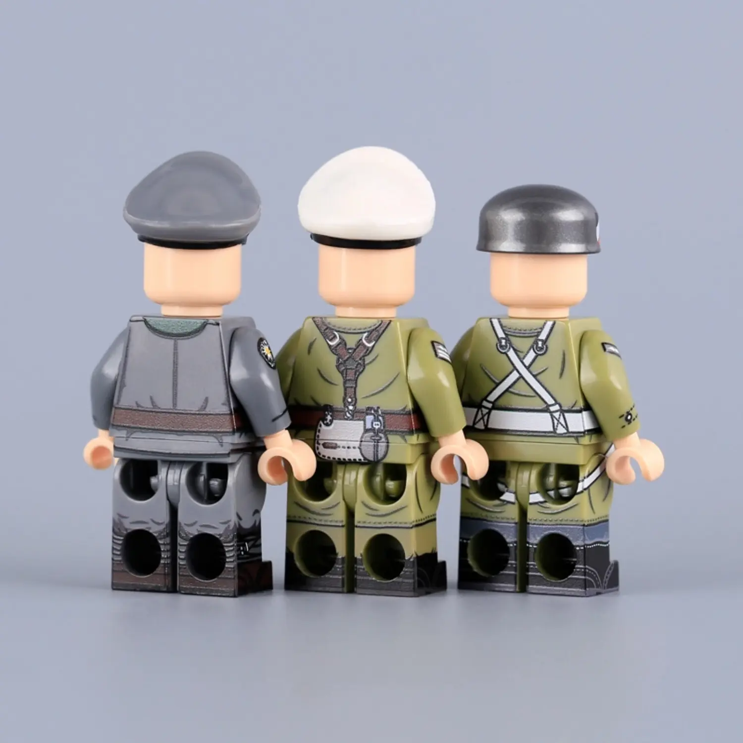 the back of the Minifigure - German Military Officers WWII (LEGO Compatible) the back of the Minifigure - German Military Officers WWII (LEGO Compatible)