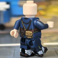the back of the Minifigure – Imperial Japanese Army (IJA) Infantryman Russo Japanese War (Type 38 Meiji 38 Dark Blue Uniform) (LEGO Compatible) 3