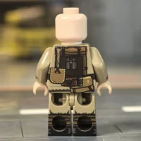 the back of the Minifigure – Imperial Japanese Army (IJA) Infantryman – 7th Division (Type 45 Khaki Uniform Variant) WWI (LEGO Compatible) the back of the Minifigure – Imperial Japanese Army (IJA) Infantryman – 7th Division (Type 45 Khaki Uniform Variant) WWI (LEGO Compatible)