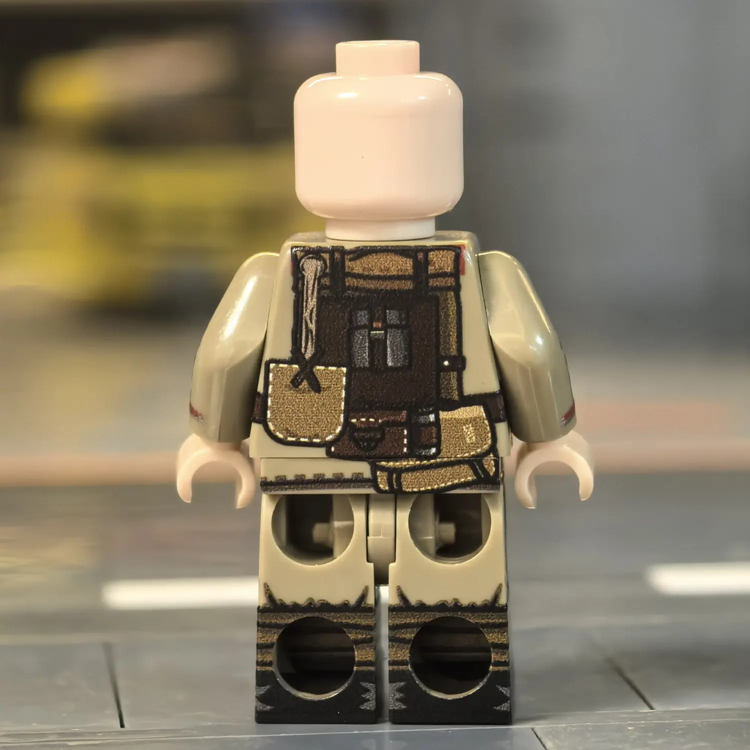 the back of the Minifigure – Imperial Japanese Army (IJA) Infantryman – 7th Division (Type 45 Khaki Uniform Variant) WWI (LEGO Compatible) the back of the Minifigure – Imperial Japanese Army (IJA) Infantryman – 7th Division (Type 45 Khaki Uniform Variant) WWI (LEGO Compatible)
