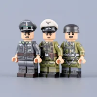 the front of the Minifigure - German Military Officers WWII (LEGO Compatible) the front of the Minifigure - German Military Officers WWII (LEGO Compatible)