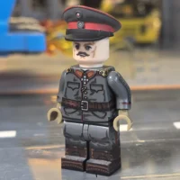 the left side of the Minifigure - General Erich von Falkenhayn (Chief of the German General Staff) WWI (LEGO Compatible)