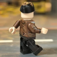 the right back side of the Minifigure - German Panzer Commander (Normandy 1944 Hitlerjugend Division Style) WWII (LEGO Compatible) the right back side of the Minifigure - German Panzer Commander (Normandy 1944 Hitlerjugend Division Style) WWII (LEGO Compatible)