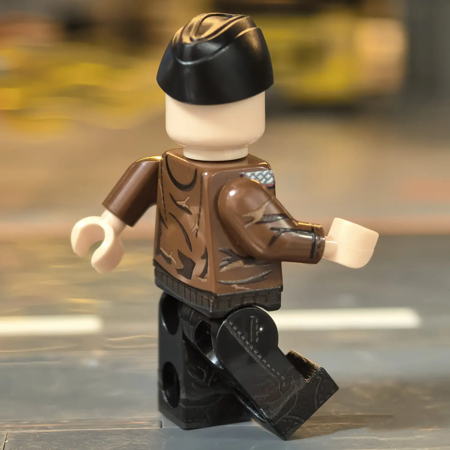 the right back side of the Minifigure - German Panzer Commander (Normandy 1944 Hitlerjugend Division Style) WWII (LEGO Compatible) the right back side of the Minifigure - German Panzer Commander (Normandy 1944 Hitlerjugend Division Style) WWII (LEGO Compatible)
