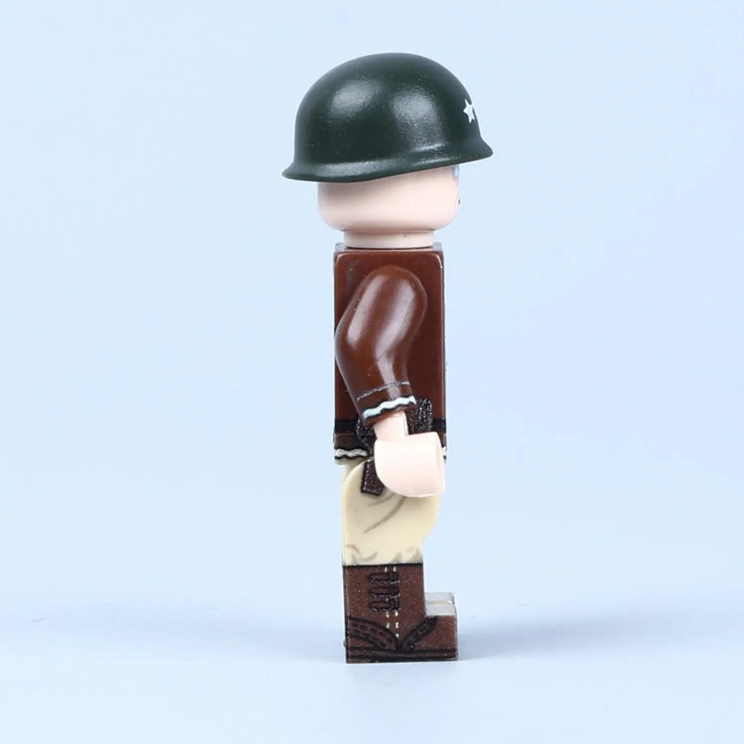 the right side of the Minifigure – General George S. Patton Jr. (Commander of the U.S. Third Army) WWII (LEGO Compatible) the right side of the Minifigure – General George S. Patton Jr. (Commander of the U.S. Third Army) WWII (LEGO Compatible)