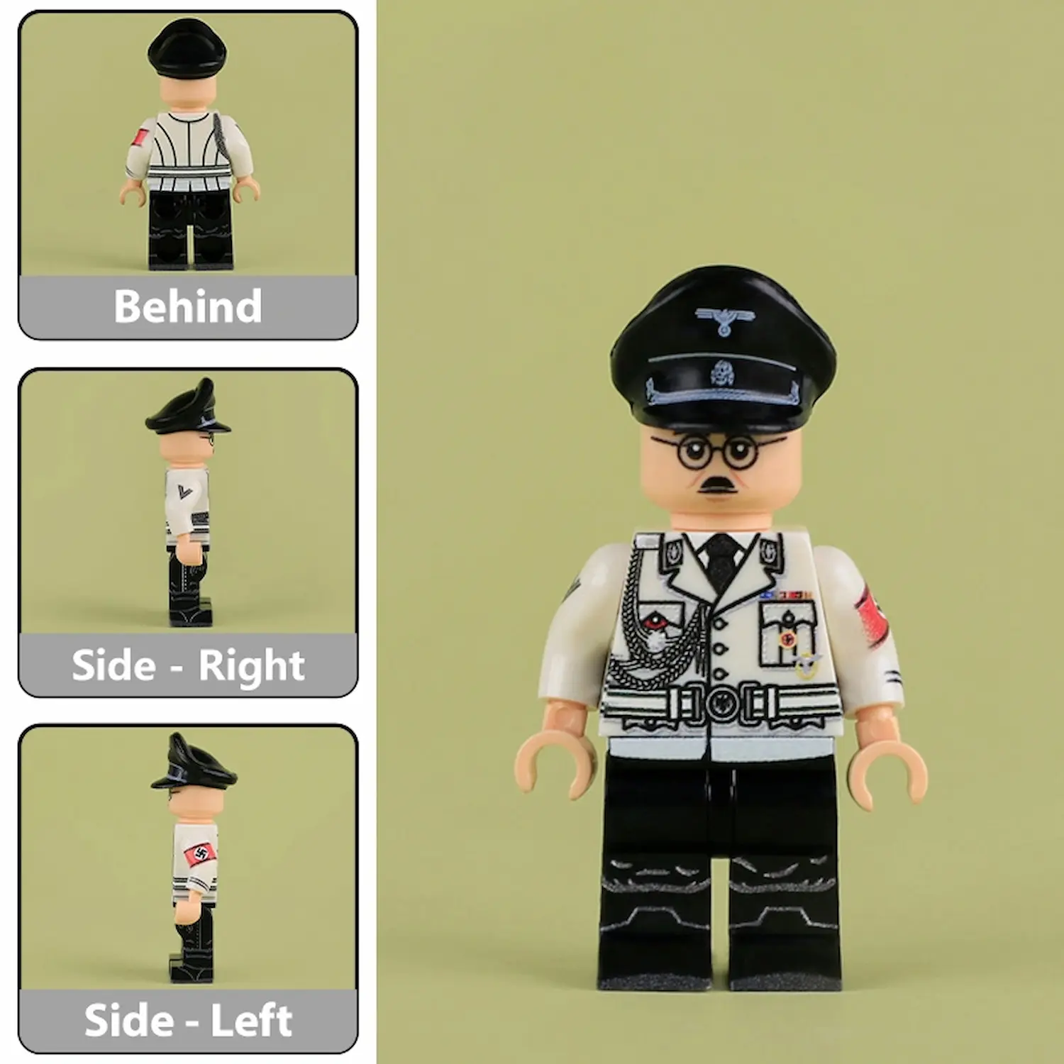 Minifigure - Heinrich Himmler (Reichsführer-SS Head of the SS) (LEGO Compatible) 2 Minifigure - Heinrich Himmler (Reichsführer-SS Head of the SS) (LEGO Compatible) 2