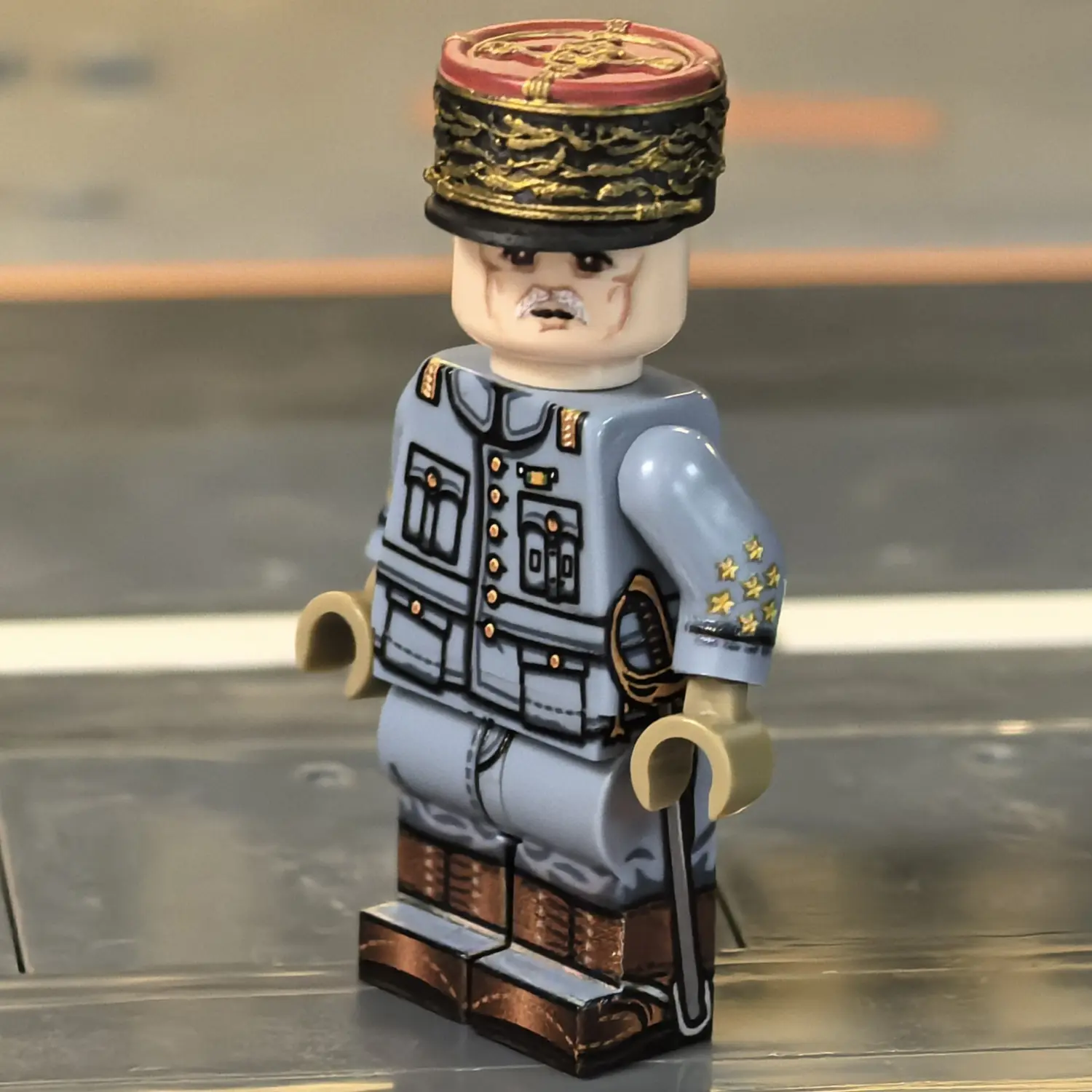 Minifigure – Marshal Philippe Pétain (French Army Commander-in-Chief - World War I, 1917) (LEGO Compatible) 4 Minifigure – Marshal Philippe Pétain (French Army Commander-in-Chief - World War I, 1917) (LEGO Compatible) 4