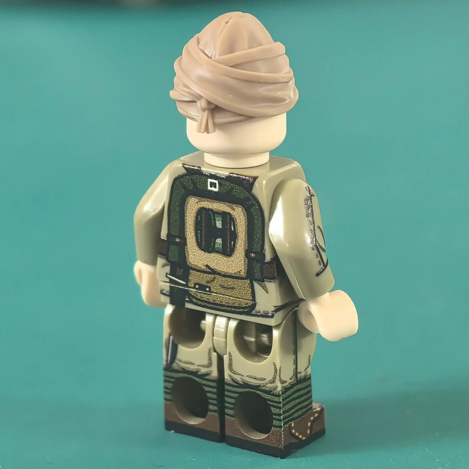 the back of the Minifigure - Ottoman Empire Infantryman (Turkish Soldier – Mehmetçik) WWI (LEGO Compatible) the back of the Minifigure - Ottoman Empire Infantryman (Turkish Soldier – Mehmetçik) WWI (LEGO Compatible)