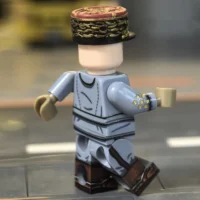 the back of the Minifigure – Marshal Philippe Pétain (French Army Commander-in-Chief - World War I, 1917) (LEGO Compatible) the back of the Minifigure – Marshal Philippe Pétain (French Army Commander-in-Chief - World War I, 1917) (LEGO Compatible)