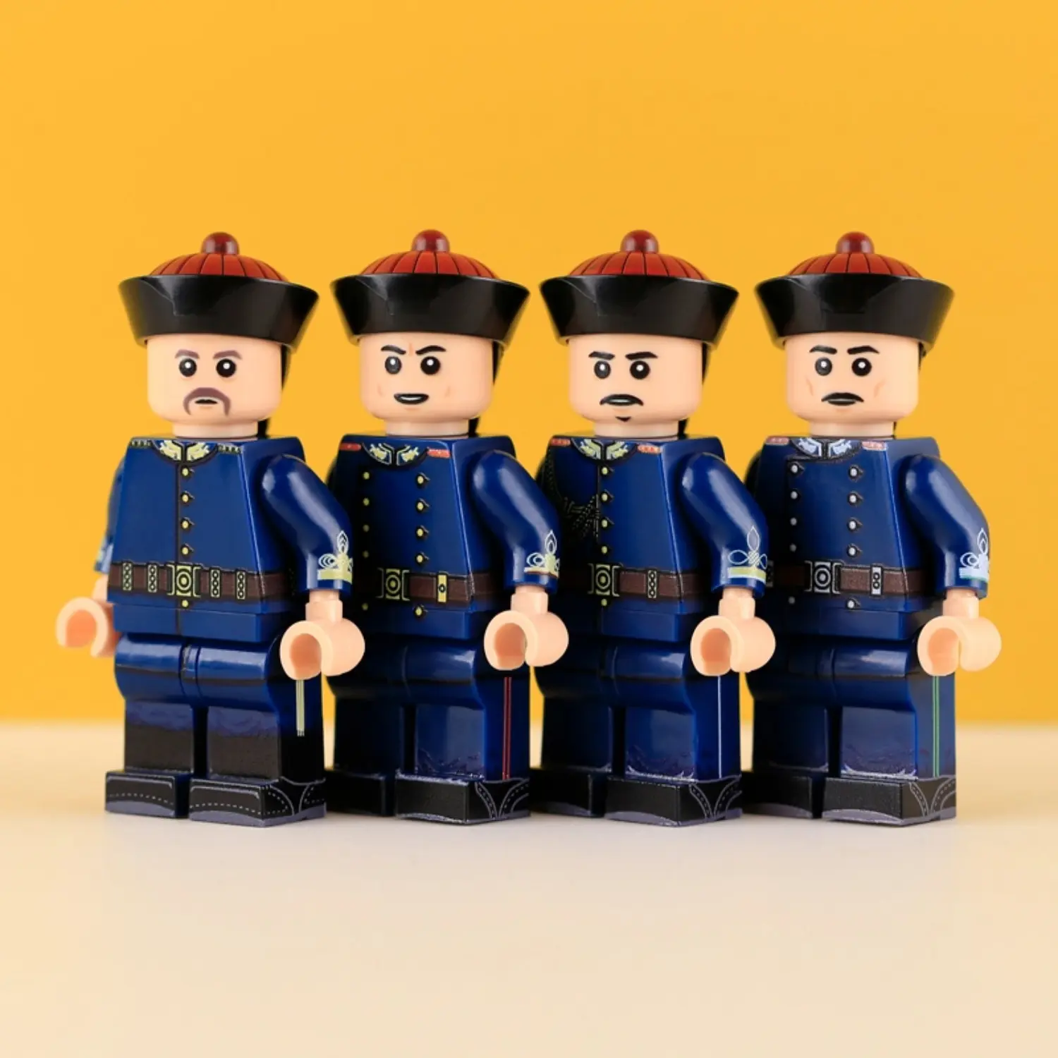 the front of the Minifigure – Late Qing Dynasty New Army Officers (LEGO Compatible)