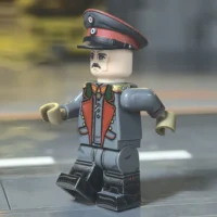 the left side of the Minifigure - General Erich Ludendorff (First Quartermaster General of the Imperial German Army - 1918) WWI (LEGO Compatible) the left side of Minifigure - General Erich Ludendorff (First Quartermaster General of the Imperial German Army - 1918) WWI (LEGO Compatible)