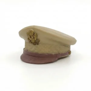 Custom Piece Miniature – US Army Officer Peaked Cap Service Cap (Khaki & Brown) – 3D Print for LEGO minifigure Custom Piece Miniature – US Army Officer Peaked Cap Service Cap (Khaki & Brown) – 3D Print for LEGO minifigure