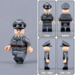 German Civil Defense Officer (Bereitschaftsführer, Luftschutz-Sicherheits- und Hilfsdienst / SHD) WWII - Custom Printed Brick Block Figure