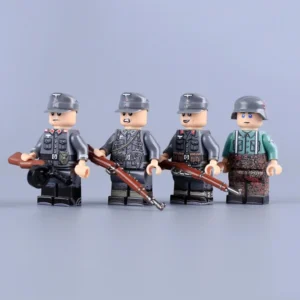 Minifigure - German Foreign Legion (Ostlegionen) volunteers and a Waffen-SS soldier from the late stages of the Second World War WWII (LEGO Compatible) Minifigure - German Foreign Legion (Ostlegionen) volunteers and a Waffen-SS soldier from the late stages of the Second World War WWII (LEGO Compatible)