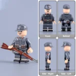 German Georgian Legion Soldier WWII - Custom Printed Brick Block Figure