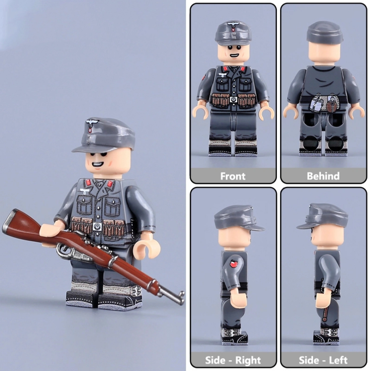 Minifigure - German Georgian Legion Soldier WWII (LEGO Compatible)