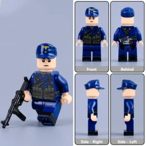 Minifigure - German Kriegsmarine Coastal Assault Sergeant WWII (LEGO Compatible) Minifigure - German Kriegsmarine Coastal Assault Sergeant WWII (LEGO Compatible)