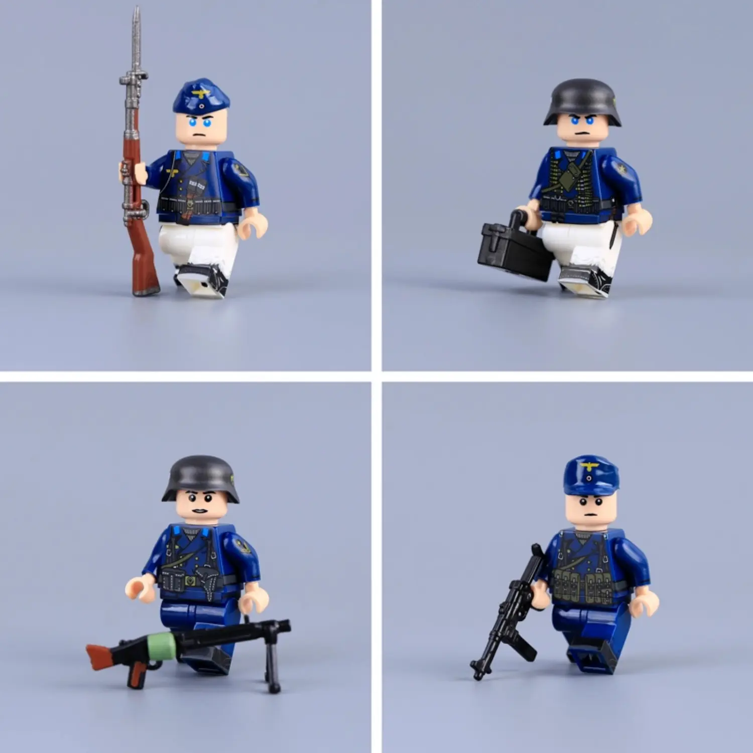 Minifigure - German Kriegsmarine Coastal Assault Troops WWII (LEGO Compatible)