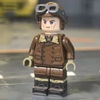 Minifigure - German Red Baron Fighter Pilot (Leather Jacket Version) WWI (LEGO Compatible) Minifigure - German Red Baron Fighter Pilot (Leather Jacket Version) WWI (LEGO Compatible)