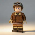 German “Red Baron” Fighter Pilot (Leather Jacket Version) WWI - Custom Printed Brick Block Figure