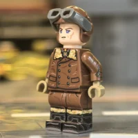 Minifigure - German Red Baron Fighter Pilot (Leather Jacket Version) WWI (LEGO Compatible)2 Minifigure - German Red Baron Fighter Pilot (Leather Jacket Version) WWI (LEGO Compatible)