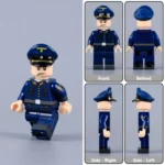 German State Railway Officer (Werkmeister, Deutsche Reichsbahn) WWII - Custom Printed Brick Block Figure