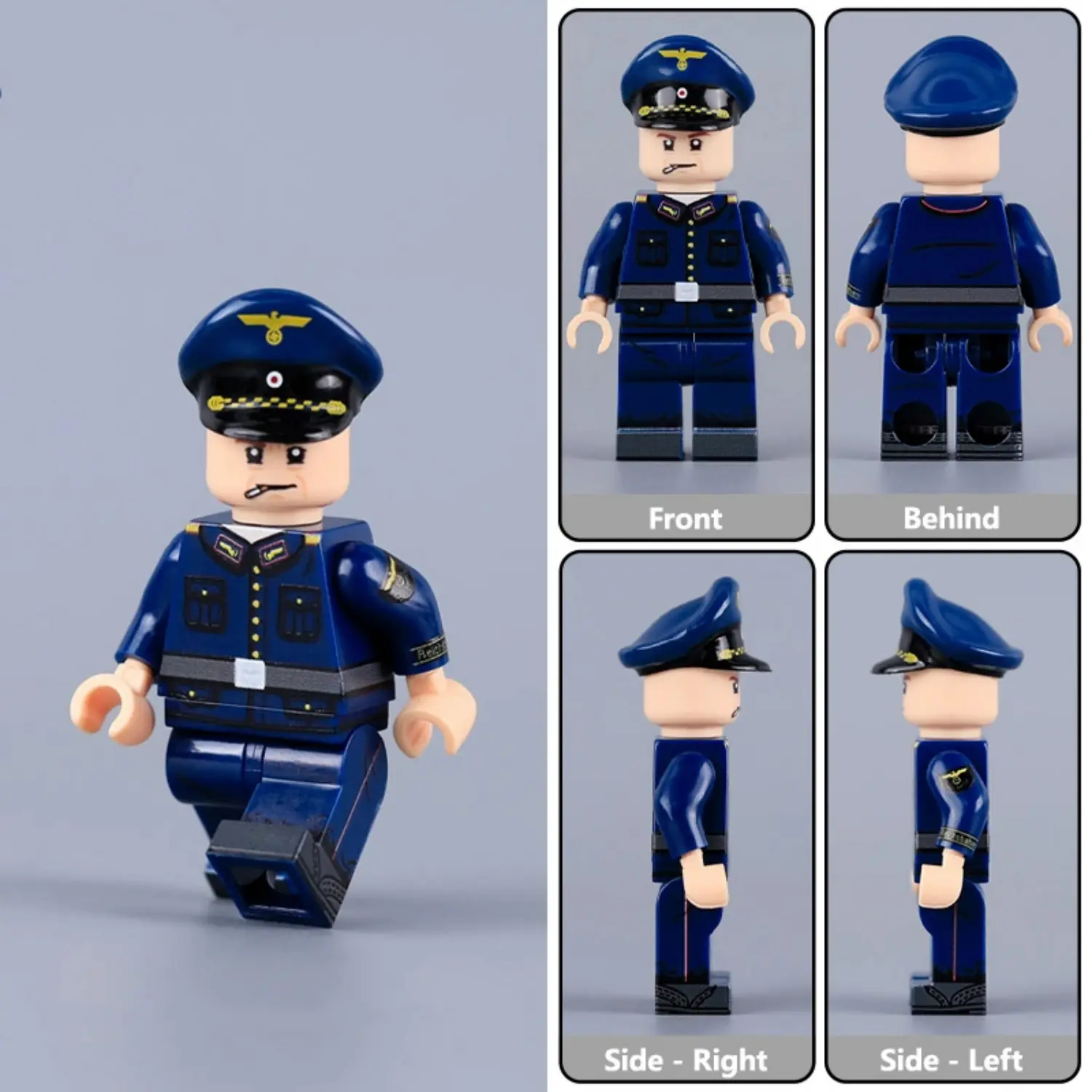 Minifigure - German State Railway Officer (Werkmeister, Deutsche Reichsbahn) WWII (LEGO Compatible) Minifigure - German State Railway Officer (Werkmeister, Deutsche Reichsbahn) WWII (LEGO Compatible)