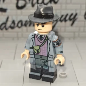 Minifigure - German Volkssturm Militia Member with Classic Fedora Vintage Detective Hat WWII (LEGO Compatible) Minifigure - German Volkssturm Militia Member with Classic Fedora Vintage Detective Hat WWII (LEGO Compatible)