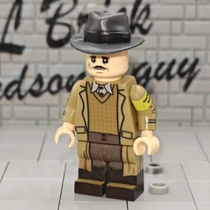 Minifigure - German Volkssturm Militia Member an older civilian conscript in a dark beige overcoat during the desperate final days of the war. WWII (LEGO Compatible) Minifigure - German Volkssturm Militia Member an older civilian conscript in a dark beige overcoat during the desperate final days of the war. WWII (LEGO Compatible)