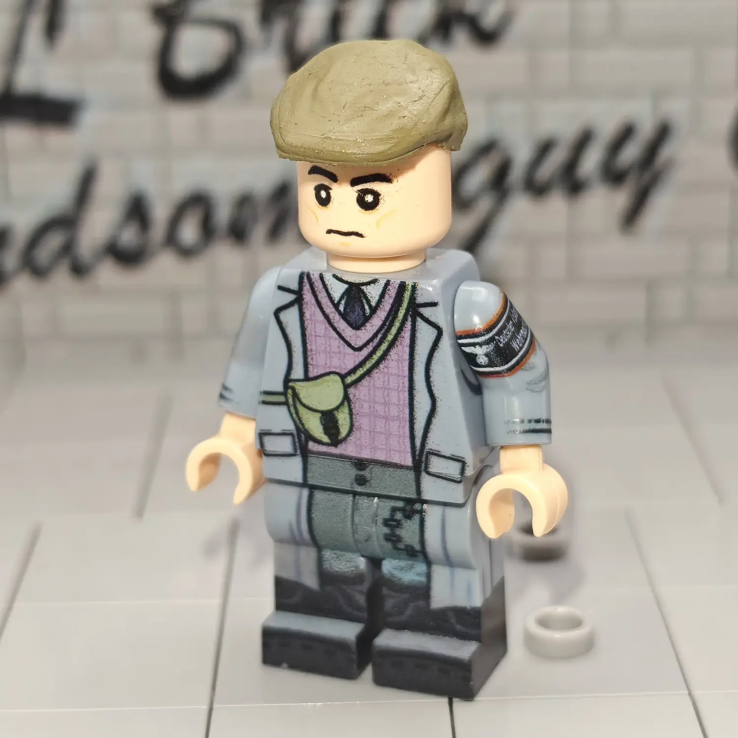 Minifigure - German Volkssturm Militia Member with Vintage Flat Newsboy Cap WWII (LEGO Compatible) Minifigure - German Volkssturm Militia Member with Vintage Flat Newsboy Cap WWII (LEGO Compatible)