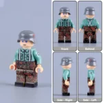 German Waffen-SS Soldier WWII - Custom Printed Brick Block Figure