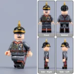 Kaiser Wilhelm II (Feldgrau Military Uniform) WWI - Custom Printed Brick Block Figure