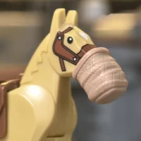 Minifigure - Military Cavalry Artillery Horse light brown with Equine Gas Mask WWI (LEGO Compatible) 3 Minifigure - Military Cavalry Artillery Horse light brown with Equine Gas Mask WWI (LEGO Compatible)