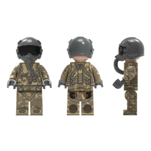 Minifigure - Modern Air Force Fighter Pilot Military Combat Aviator (LEGO Compatible) Minifigure - Modern Air Force Fighter Pilot Military Combat Aviator (LEGO Compatible)
