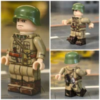 Minifigure - Royal Hungarian Honvéd Infantryman, specifically a Non-Commissioned Officer (NCO) wearing the M43 Field Uniform WWII (LEGO Compatible) 4 Royal Hungarian Honvéd Infantryman, specifically a Non-Commissioned Officer (NCO) wearing the M43 Field Uniform WWII - Custom Printed Brick Block Figure