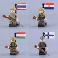 Minifigure - Soldiers from various minor Axis powers and co-belligerent nations WWII (LEGO Compatible) Minifigure - Soldiers from various minor Axis powers and co-belligerent nations WWII (LEGO Compatible)