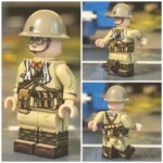 Imperial Japanese Army (IJA) Second Class Private Assistant Machine Gunner from the 1940 ground forces WWII - Custom Printed Brick Block Figure
