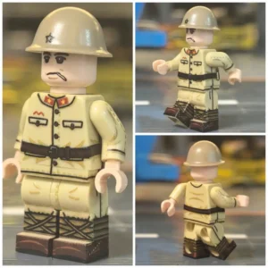 Minifigure – Imperial Japanese Army (IJA) Second Class Private Unequipped Infantryman from the 1940 ground forces WWII (LEGO Compatible) Minifigure – Imperial Japanese Army (IJA) Second Class Private Unequipped Infantryman from the 1940 ground forces WWII (LEGO Compatible)