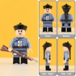 Qing Dynasty Infantry soldier capital guard from the late Imperial Chinese era - Custom Printed Brick Block Figure