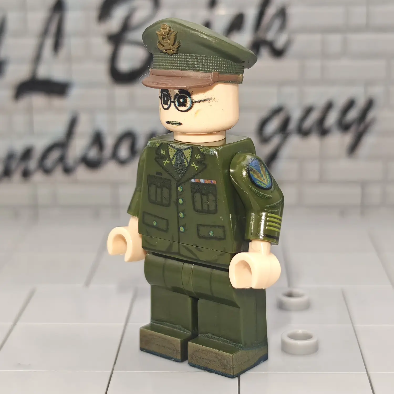 Minifigure – US Army Artillery Officer (Attached to USAAF) WWII (LEGO Compatible)