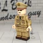 US Army Corps of Engineers Major assigned to SHAEF (Supreme Headquarters Allied Expeditionary Force) WWII - Custom Printed Brick Block Figure