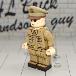 Minifigure – United States Army First Lieutenant (Khaki Summer Service Uniform with Open Collar and Peaked Cap) WWII (LEGO Compatible) Minifigure – United States Army First Lieutenant (Khaki Summer Service Uniform with Open Collar and Peaked Cap) WWII (LEGO Compatible)