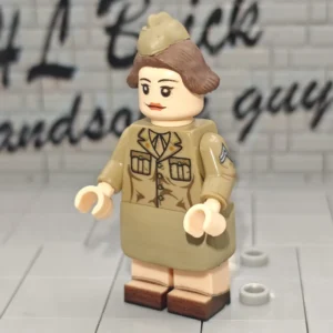 Minifigure – United States Women's Army Corps (WAC) Corporal WWII (LEGO Compatible) Minifigure – United States Women's Army Corps (WAC) Corporal WWII (LEGO Compatible)