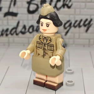 Minifigure – United States Women's Army Corps (WAC) Technician Fifth Grade WWII (LEGO Compatible) Minifigure – United States Women's Army Corps (WAC) Technician Fifth Grade WWII (LEGO Compatible)